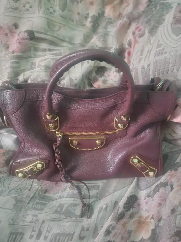 Balenciaga burgandy