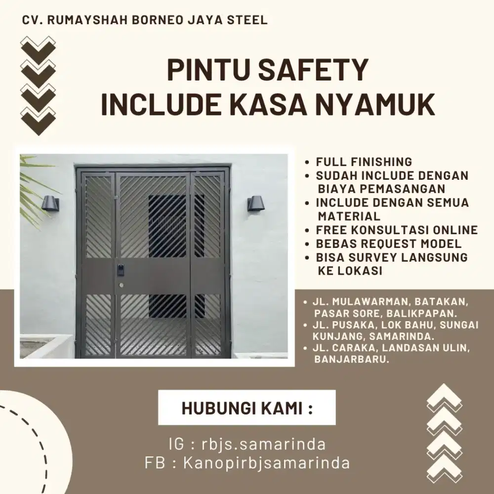 Pintu Safety Pengaman Rumah