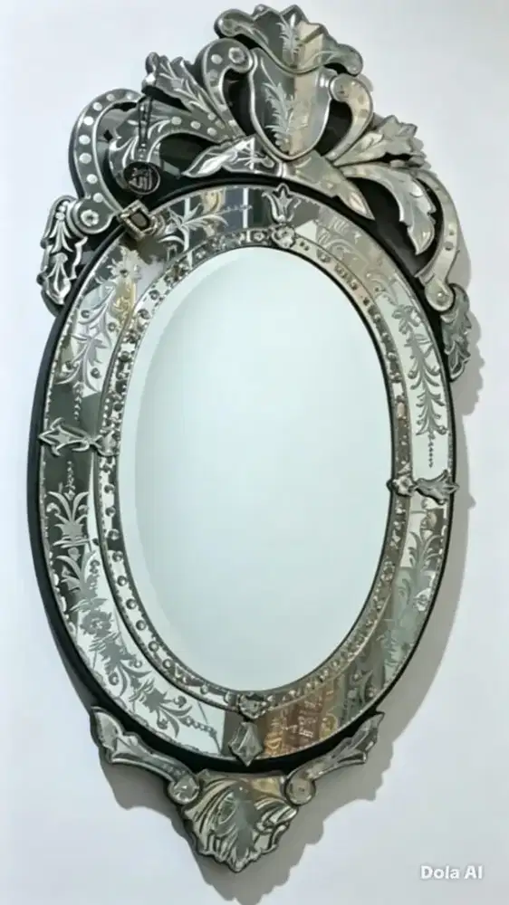 Cermin antik classic oval