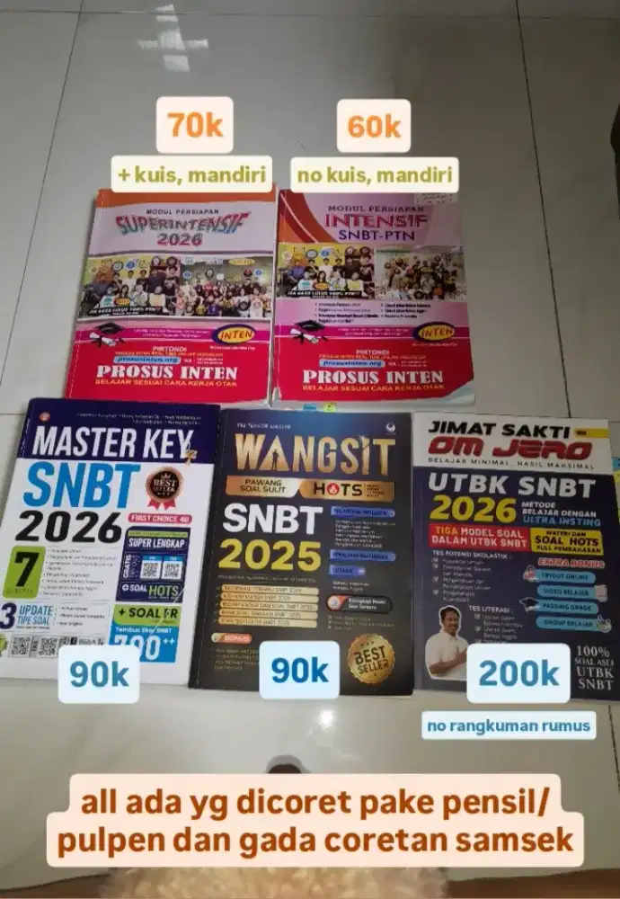 BUKU INTEN/WANGSIT TEMBUS PTN 100%