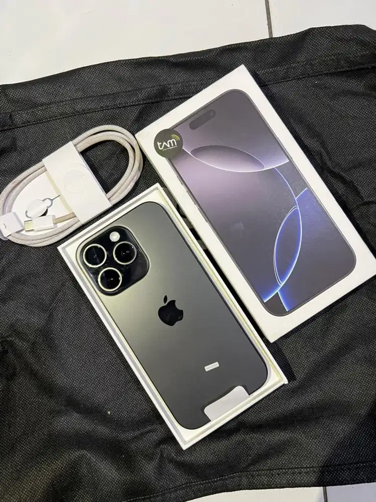 iPhone 16 pro 256 ibox bh 100 cc 11 garansi maret 2027 like new