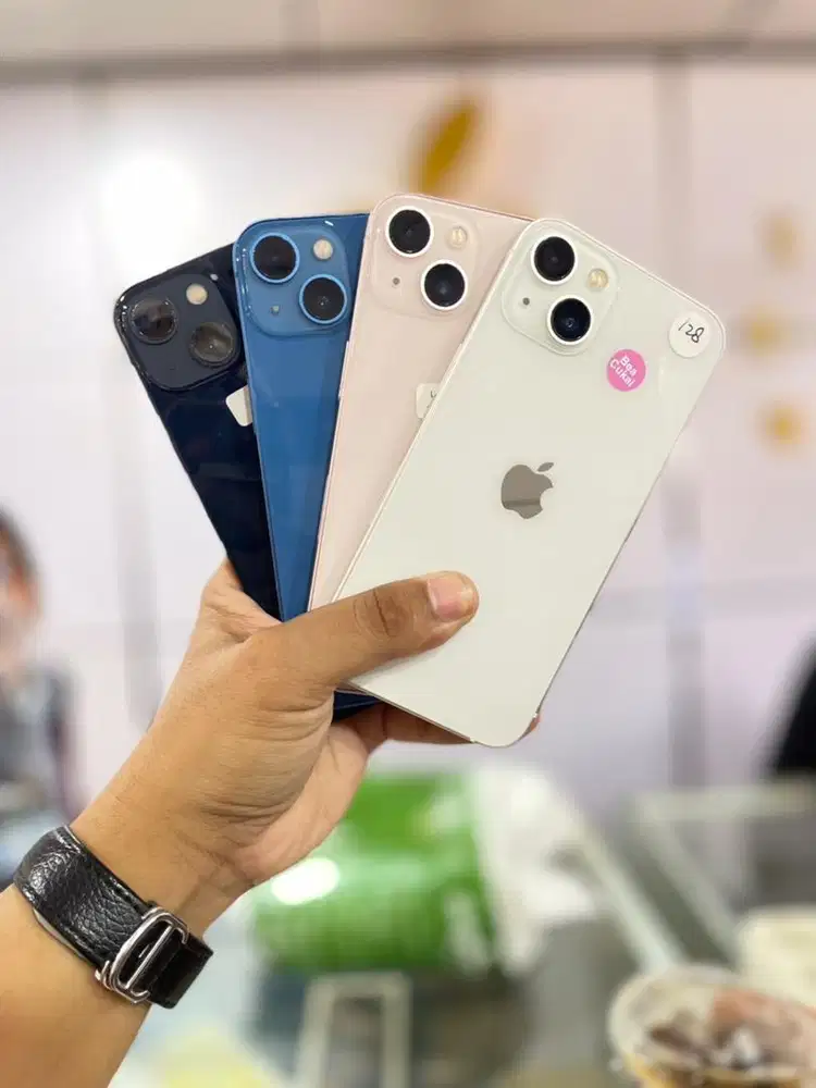 Iphone 13 128 Beacukai, Fullset, Mulus Nominus, Sinyal Aman Permanen