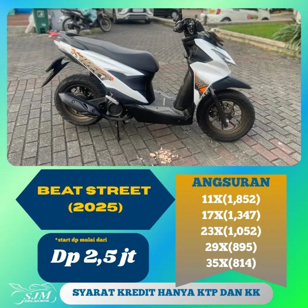 HONDA BEAT STREET 2025 CASH & KREDIT