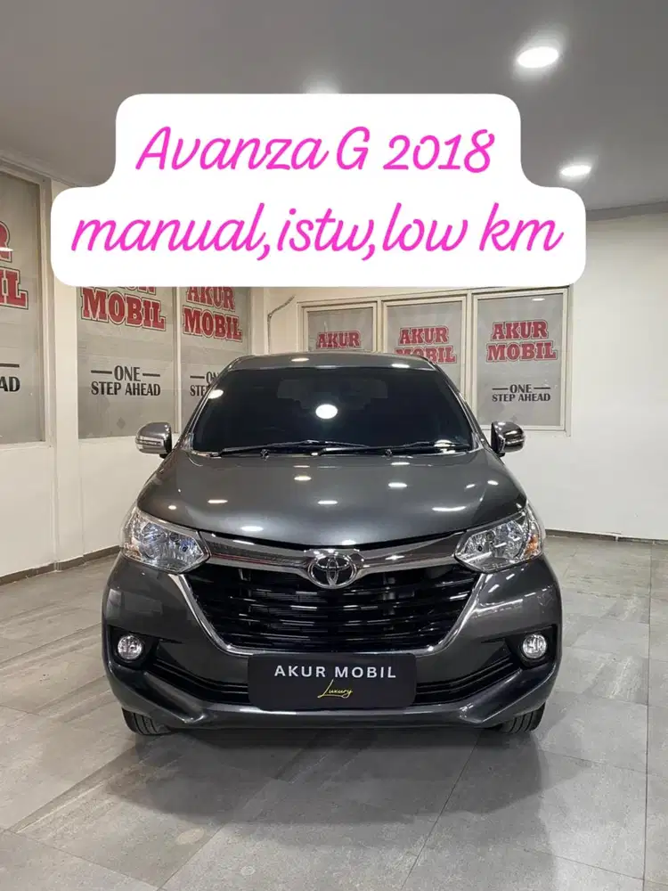 DP 25JT! AVANZA 1.3 G MANUAL ABU2 2018 ISTIMEWA LOW KM SIAP PAKAI