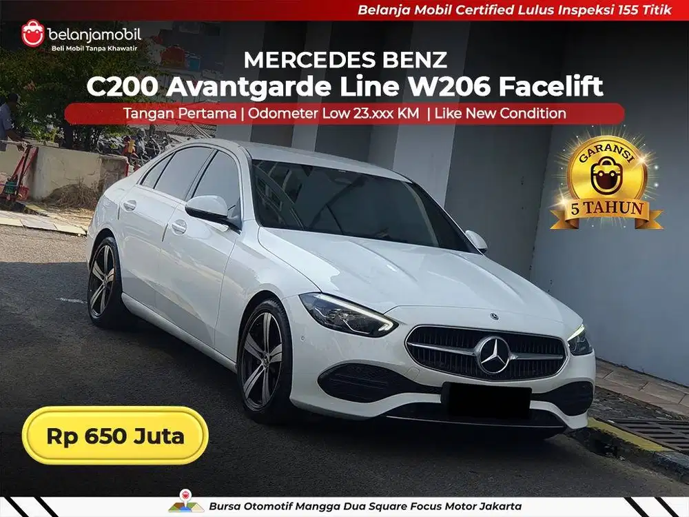 [LOW KM 23RB] Mercedes Benz Mercy C 200 C200 Avantgarde W206 2022/2023