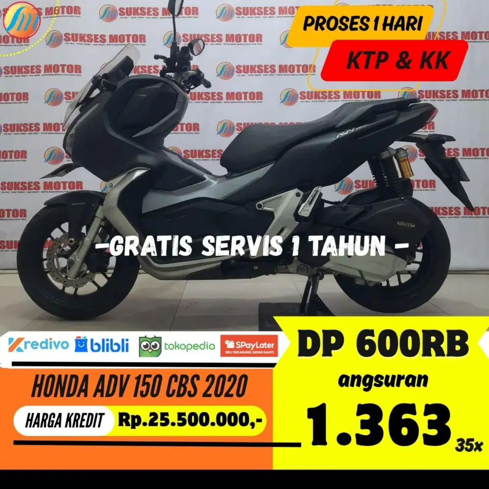 DP PROMO 600RIBU HONDA ADV 150 CBS 2020 ANGSURAN TERJANGKAU
