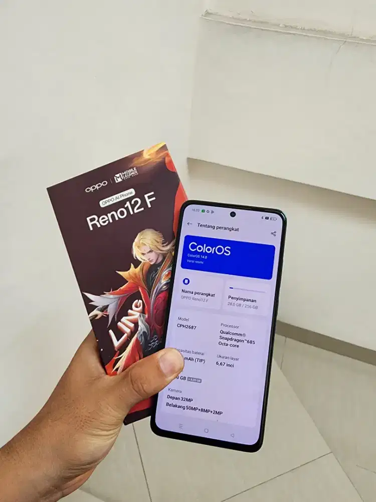 Oppo Reno 12F Ram 8GB/Rom 256GB Green