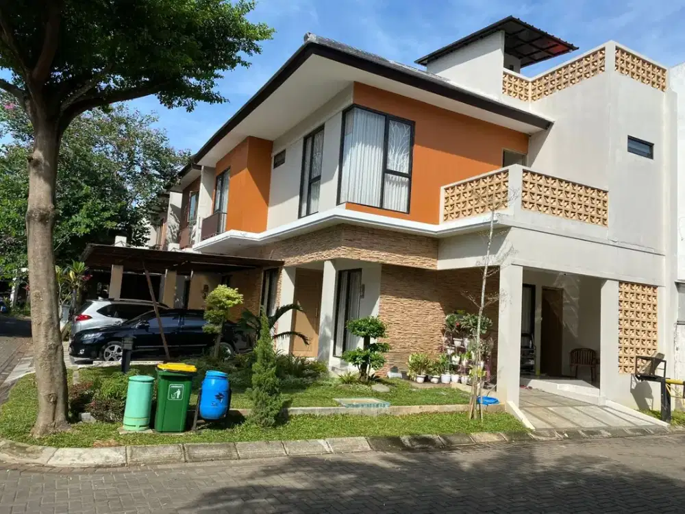 Dijual rumah modern posisi hoek siap huni pondok cabe tangsel shm