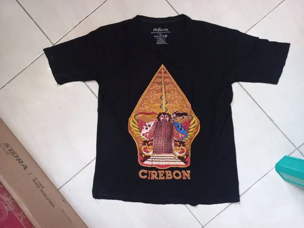 Kaos Cirebon Gambar Wayang Bahan Adem