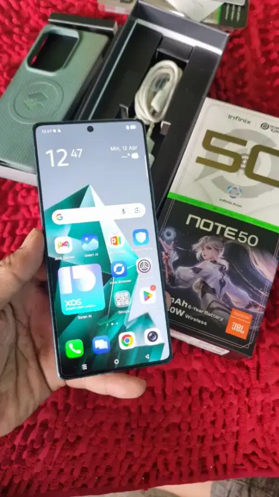 Infinix note 50 NFc ram 8+8/256 mulus fullset no minus