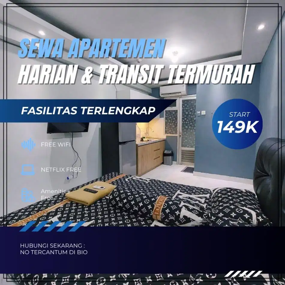 Sewa apartemen Sentra Timur Jakarta Pulogebang Hsrian/Transit Termurah