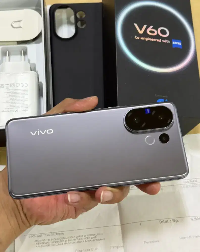 Vivo V60 8/256GB 5G Zeiss Optic Fullset Mulus Like New Resmi