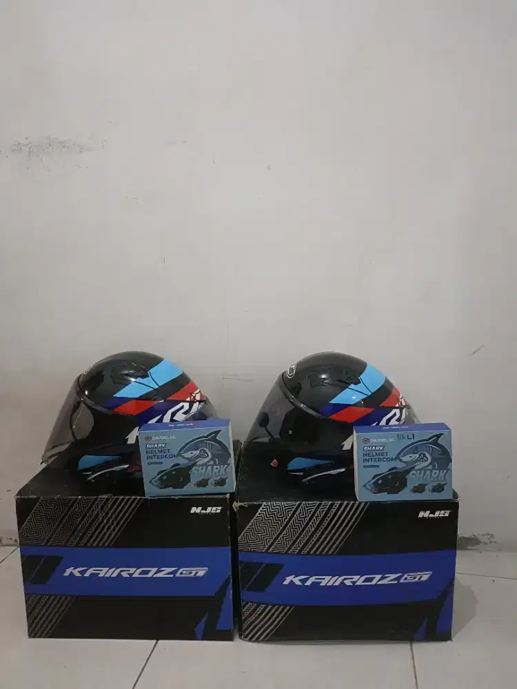 Jual Helm paket ganteng NJS Kairoz GT Elemento + Intercom