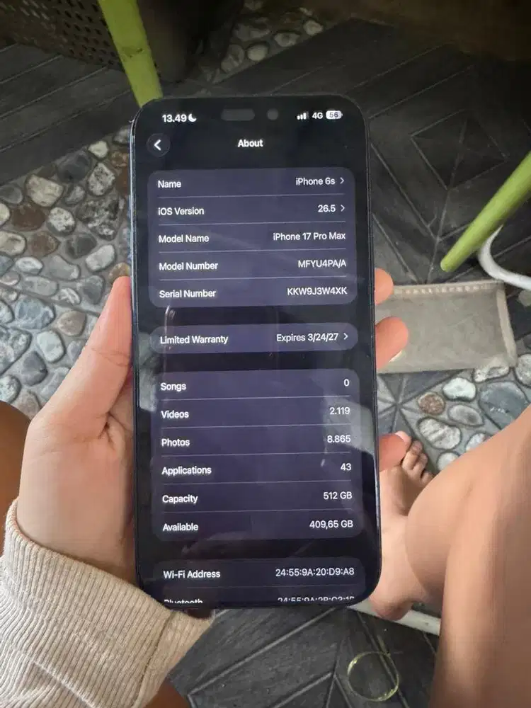IPHONE 17 PROMAX 512GB