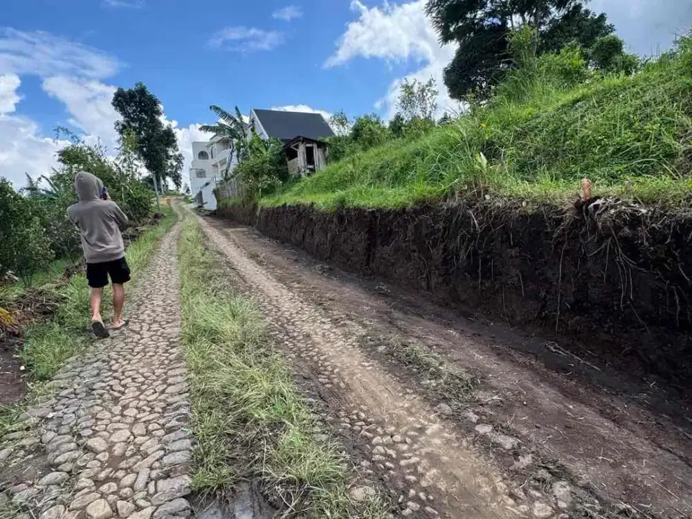 tanah villa konsep kebun view bagus siap langsung bangun di batu malang