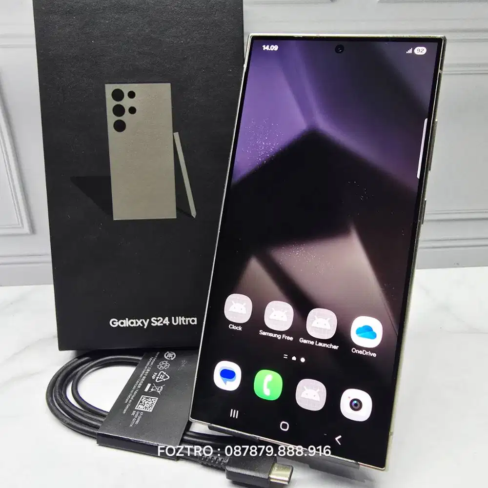 Samsung Galaxy S24 Ultra 12/512GB Fullset Resmi Mulus No Minus
