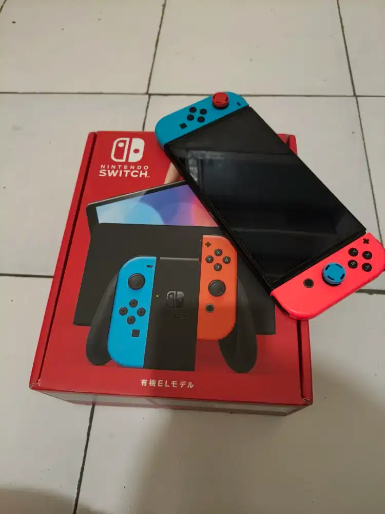 Nintendo Switch OLED NEON OFW 64GB Mesin 2025 Pembelian GS shop