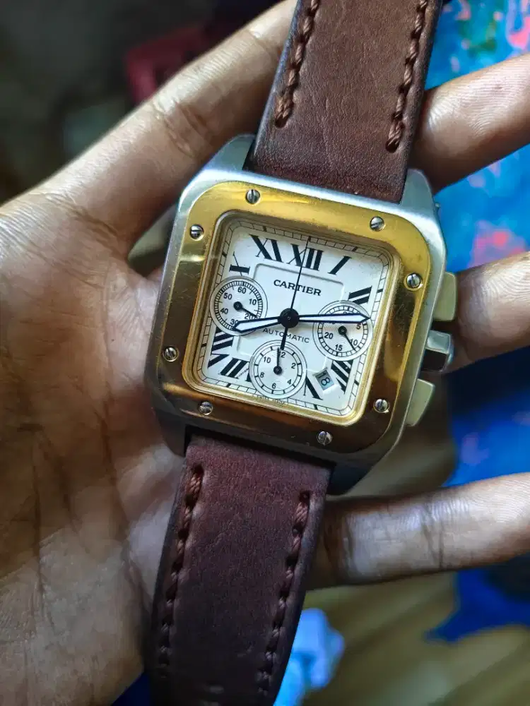 cartier santos 100 automatic