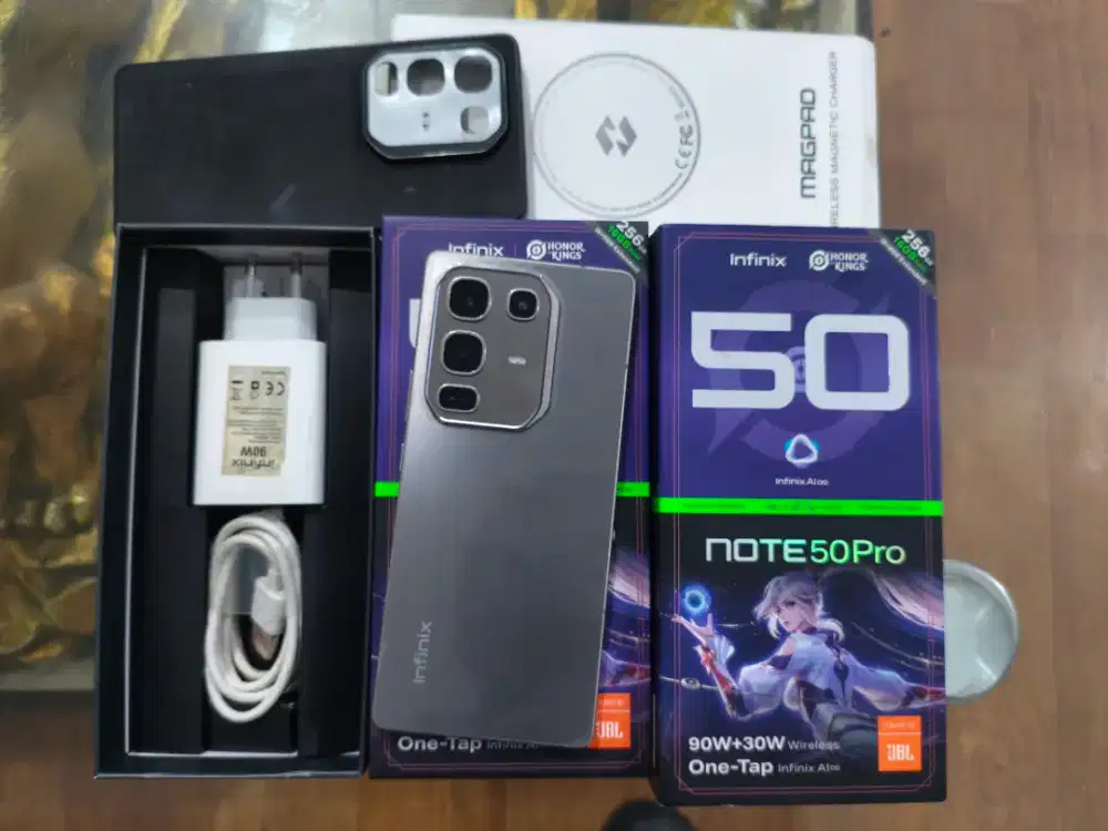 Infinix note 50 pro ram 8/256 lengkap mulus ori