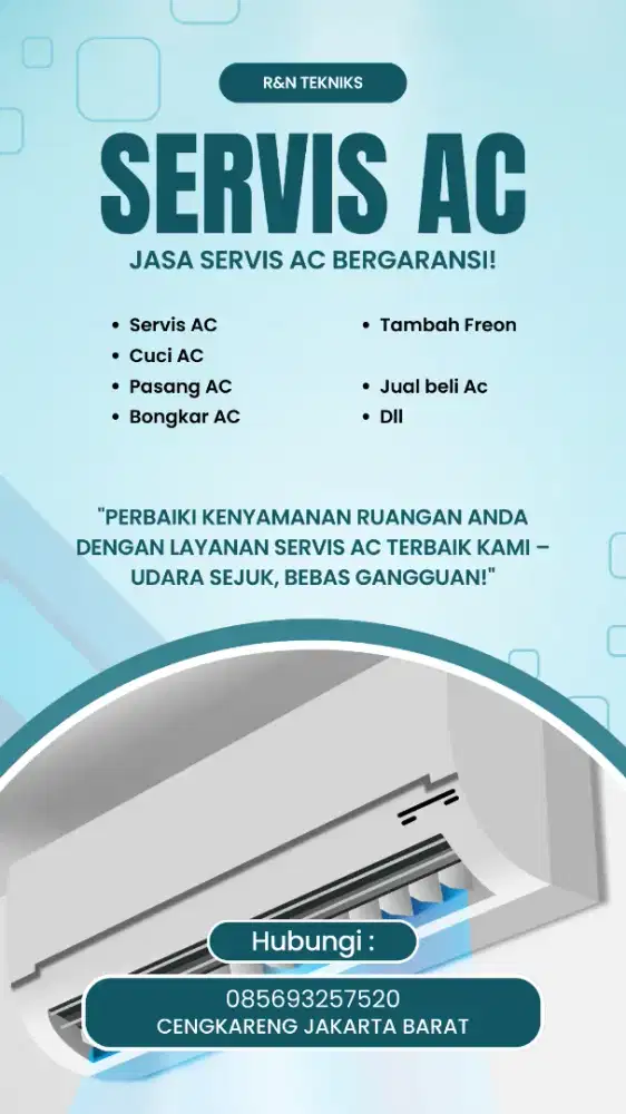 Service AC jual beli AC baru atau second