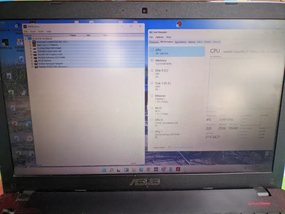 Asus X550V Baby ROG (i7 Gen 7, GTX 950M)