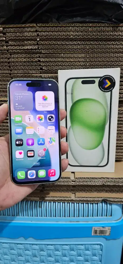 IPhone 15 128gb IBox CC4 Garansi Oktober Fullset