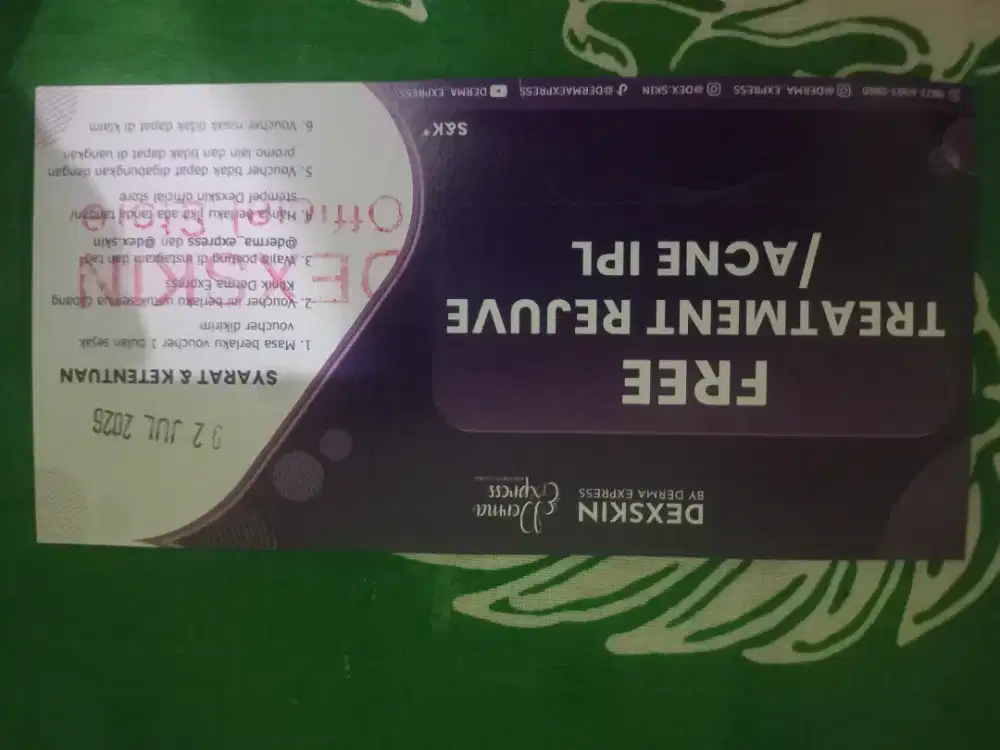 Voucher treatment di derma ekspres
