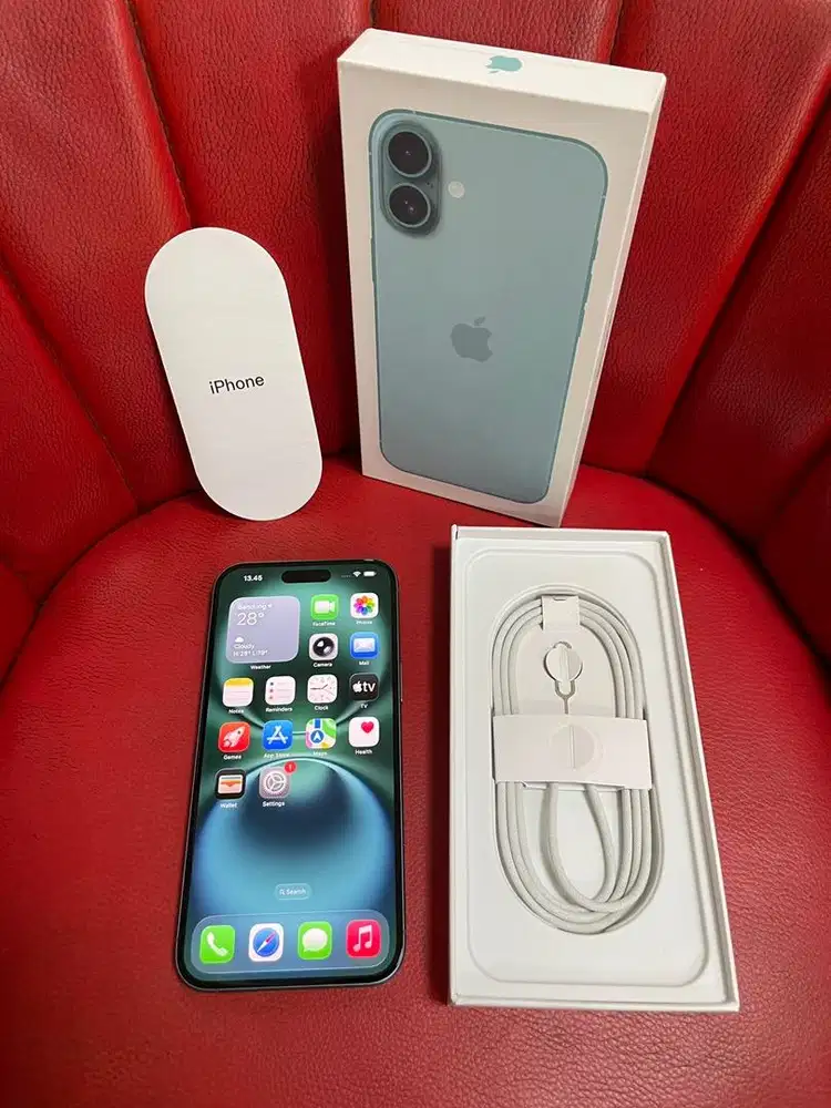 iPhone 16 Plus 128gb Teal Bea Cukai Sinyal Permanen Setara iBox