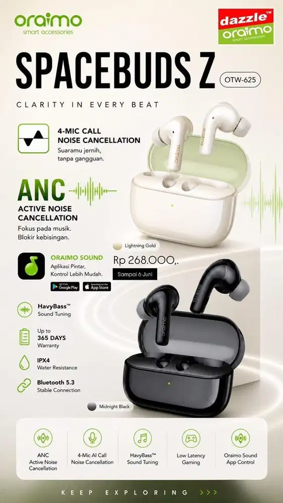 TWS ANC Oraimo Spacebud Z OTW-625