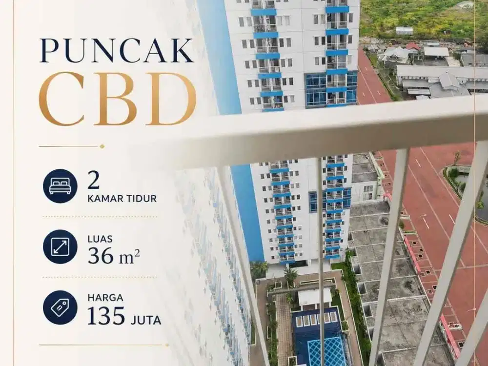 TERMURAH‼️Apartemen Puncak CBD 2 BR