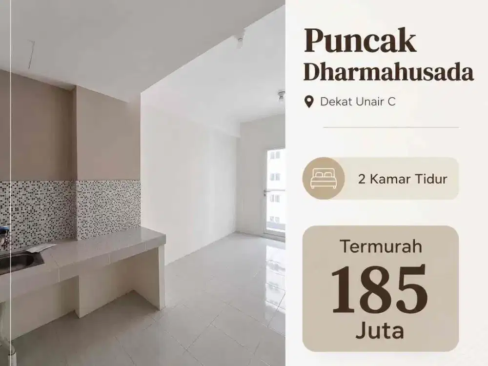 185 Juta‼️Termurah Apartemen Puncak Dharmahsuada dekat kampus unair