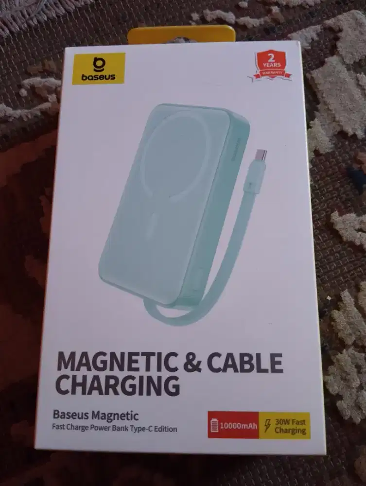 BASEUS POWERBANK MAGNETIC AND CABLE CHARGING GARANSI RESMI 2 TAHUN