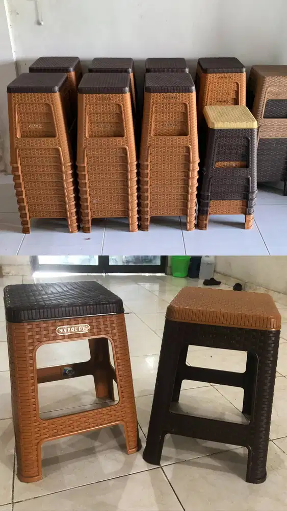 Kursi Plastik Bakso merek Napolly (Dual Layer)