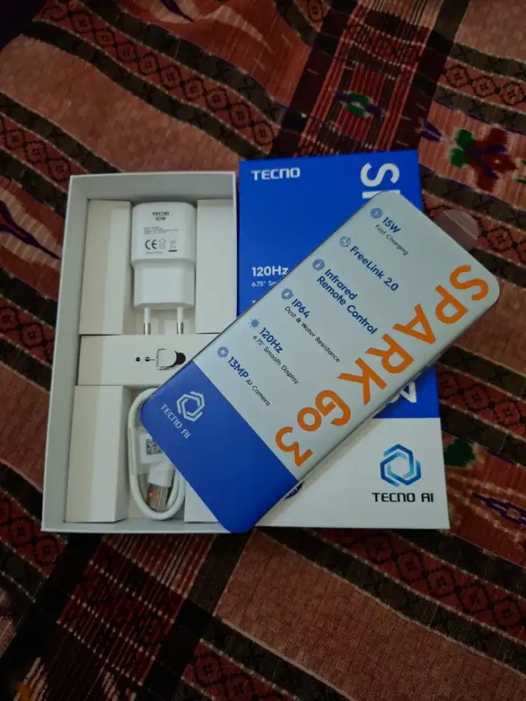 Tecno SPARK GO 3 RAM 8/128GB OPEN BOX Garansi Resmi 1th