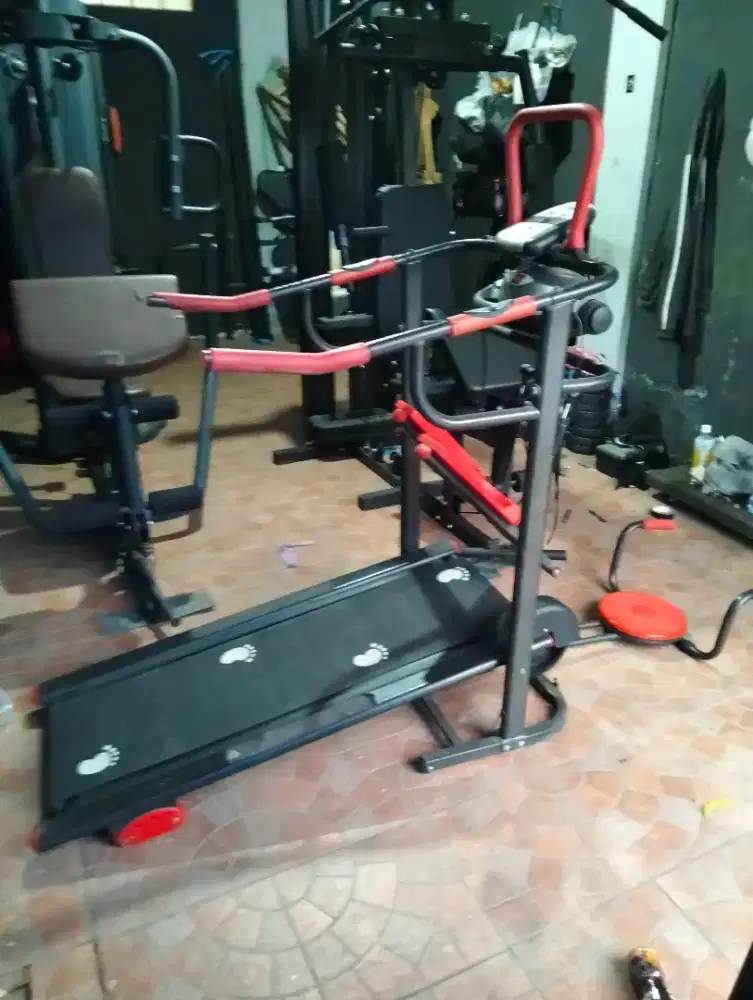 Treadmill manual Alat olahraga fitnes gym lari di rumah