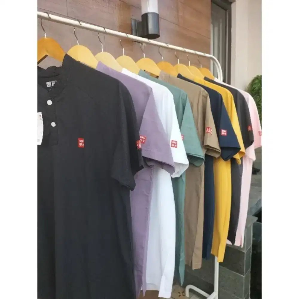Kaos Kerah Shanghai Katun Adem Ukuran M-XXL.