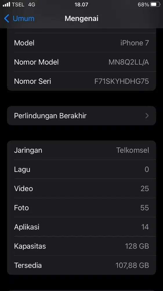Iphone 7 /128 batangan ,BH 100%