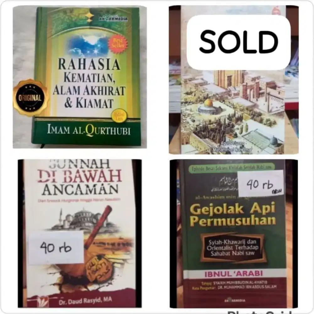Dijual buku-buku islami koleksi pribadi