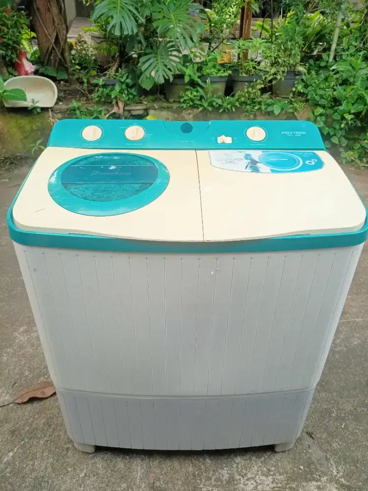 Mesin cuci Polytron 2 tabung sawangan pasir putih