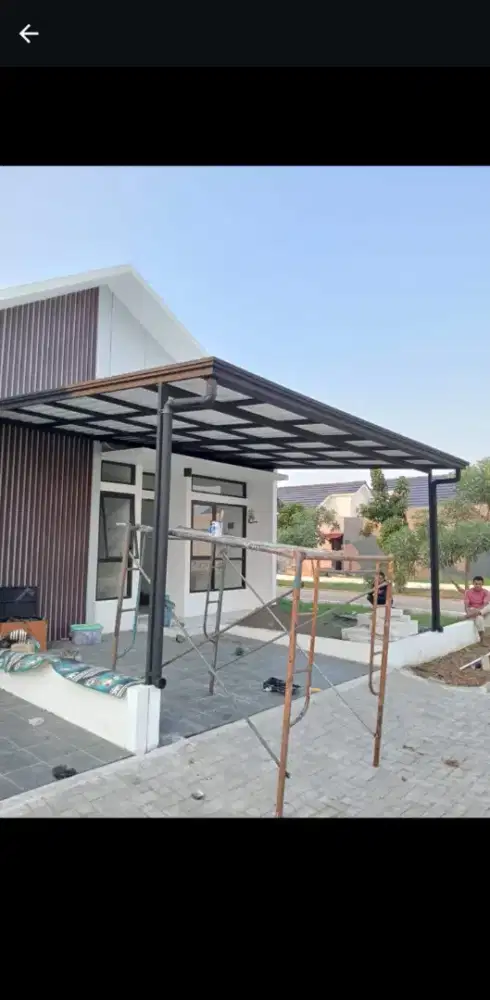 Kanopi carport minimalis modern