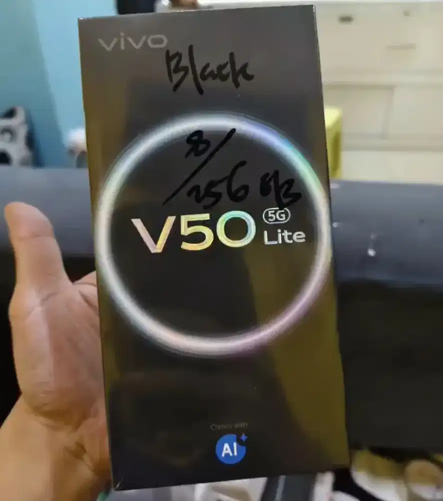 VIVO V50 Lite 5G 8GB+256GB Black BNIB Garansi Resmi Indonesia