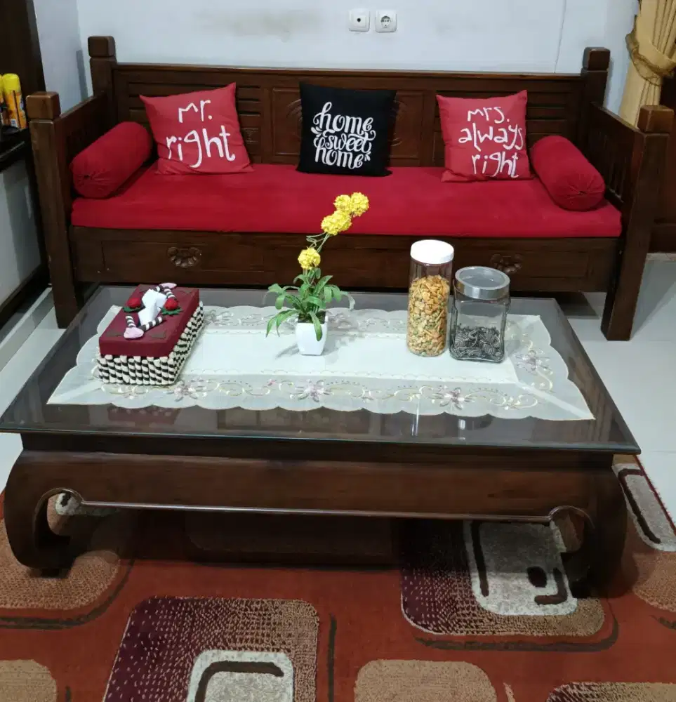 Sale kursi bale2 jati + meja jati