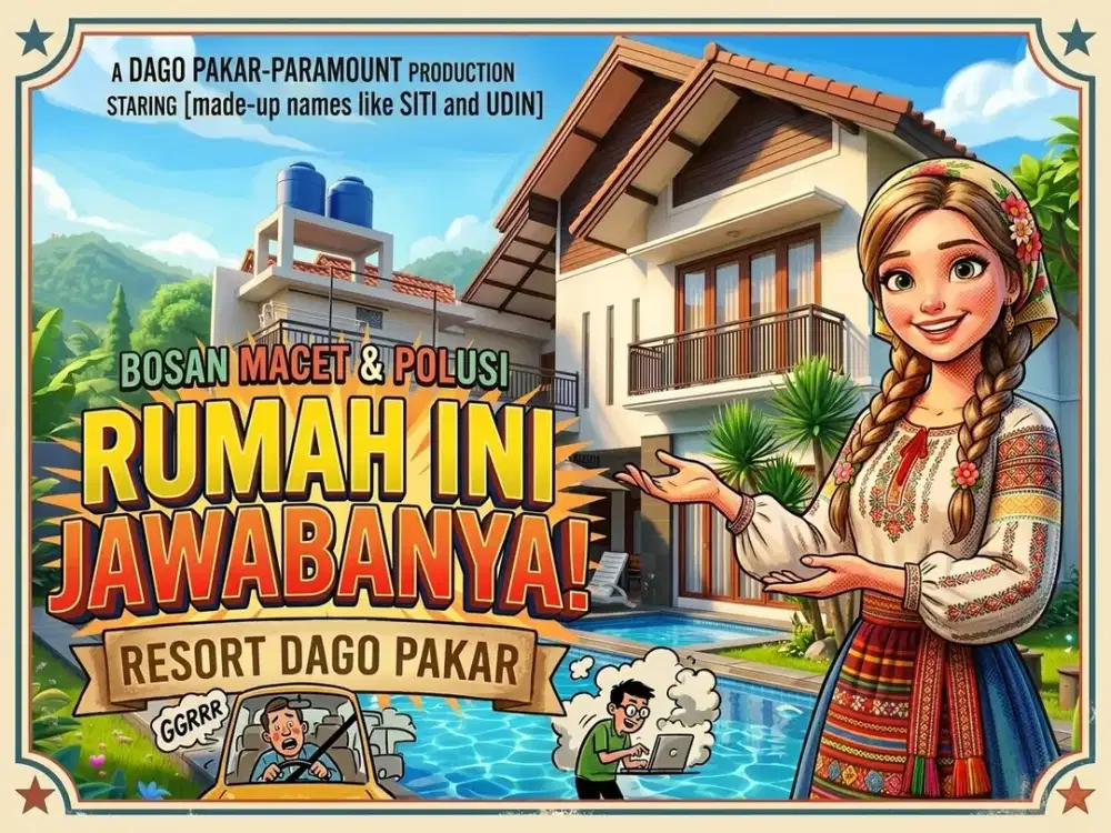 DIJUAL RUMAH DI DAGO RESORT, DAGO PAKAR, BANDUNG UTARA.
