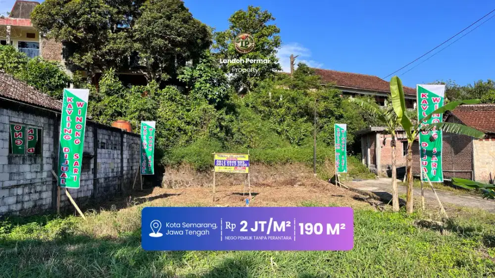 FOR SALE - TANAH KAVLING KOSONG - SIAP BANGUN - UNGARAN BARAT