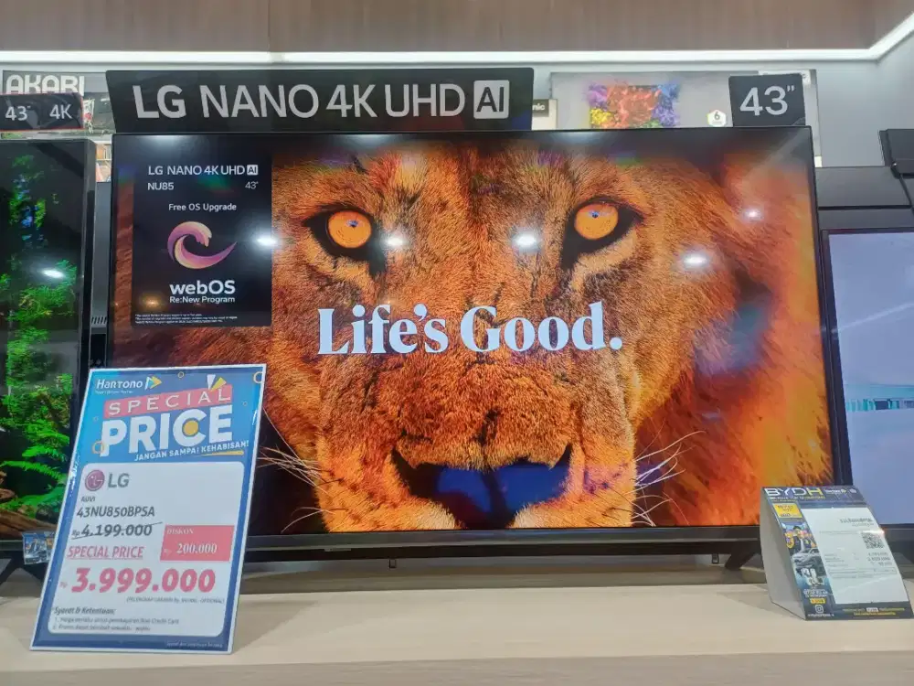 Cicilan Tanpa CC DP 0% TV LG 43NU850BPSA