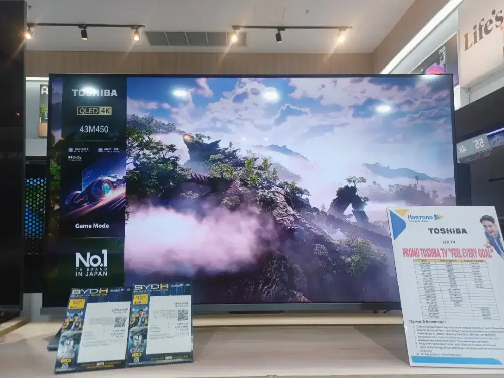 Cicilan tanpa CC DP 0% TV Toshiba 55inch