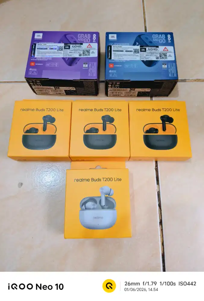 NEW 100% !! TWS REALME BUDS T200 LITE | SEGEL | GARANSI RESMI 1 TAHUN