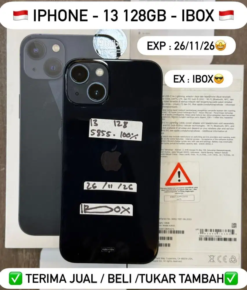 Iphone 13 128 Gb Midnight Resmi ibox
