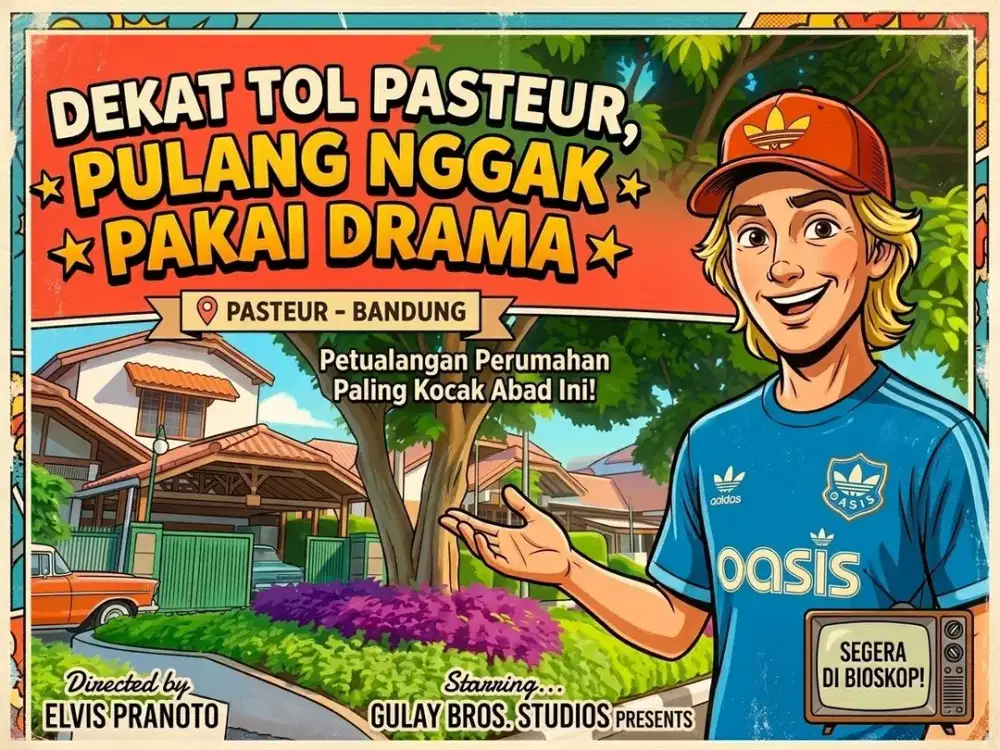 DIJUAL RUMAH DI PASTEUR, SUKAWARNA, BANDUNG KOTA.
