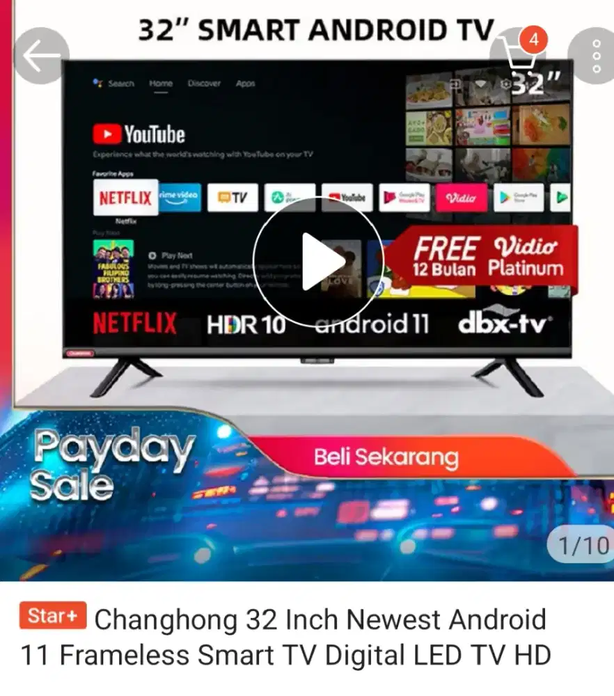 TV canghong 32 android tv